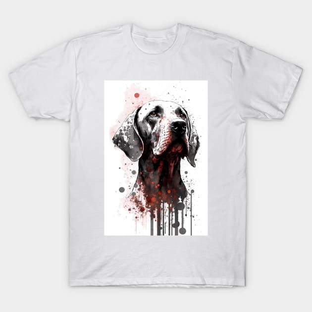 Vizla Dog Portrait T-Shirt by TortillaChief